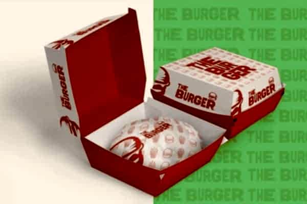 Özel Baskılı Hamburger Kutusu
